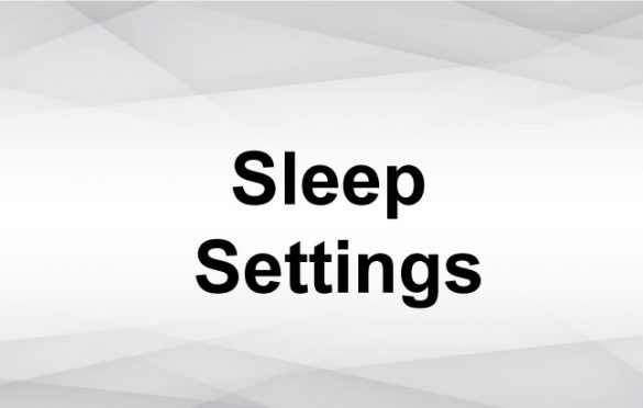 Setting Mac sleep and wake settings