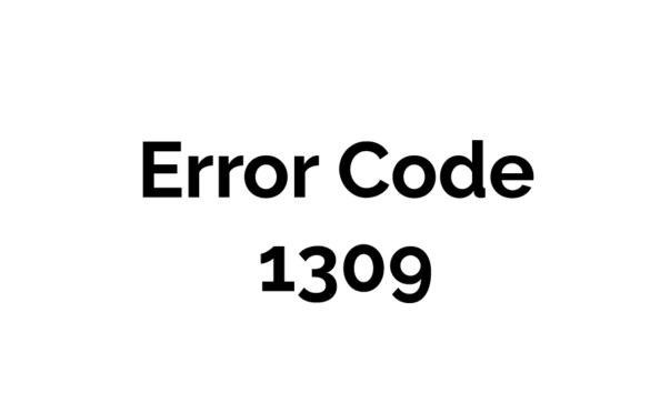 Error code 1309 Mac