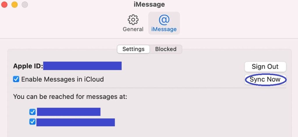 messages not delivered mac 10.13.6