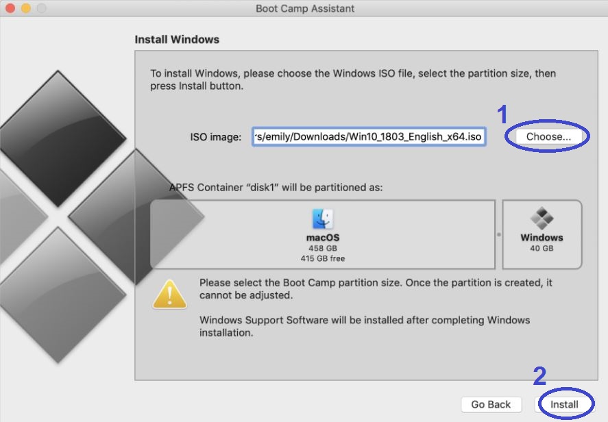 mac doesnt recognize windows 10 64 bit iso file