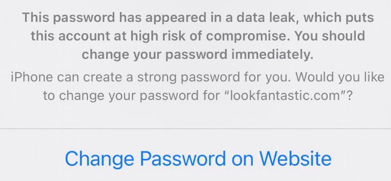 Compromised Passwords iPhone - Mac Research