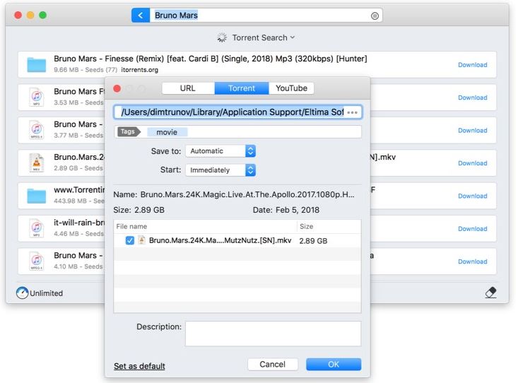 how to download torrent files using mac
