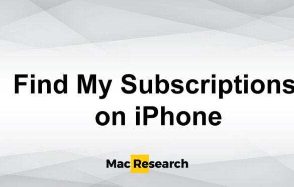 Find My subscriptions on iPhone