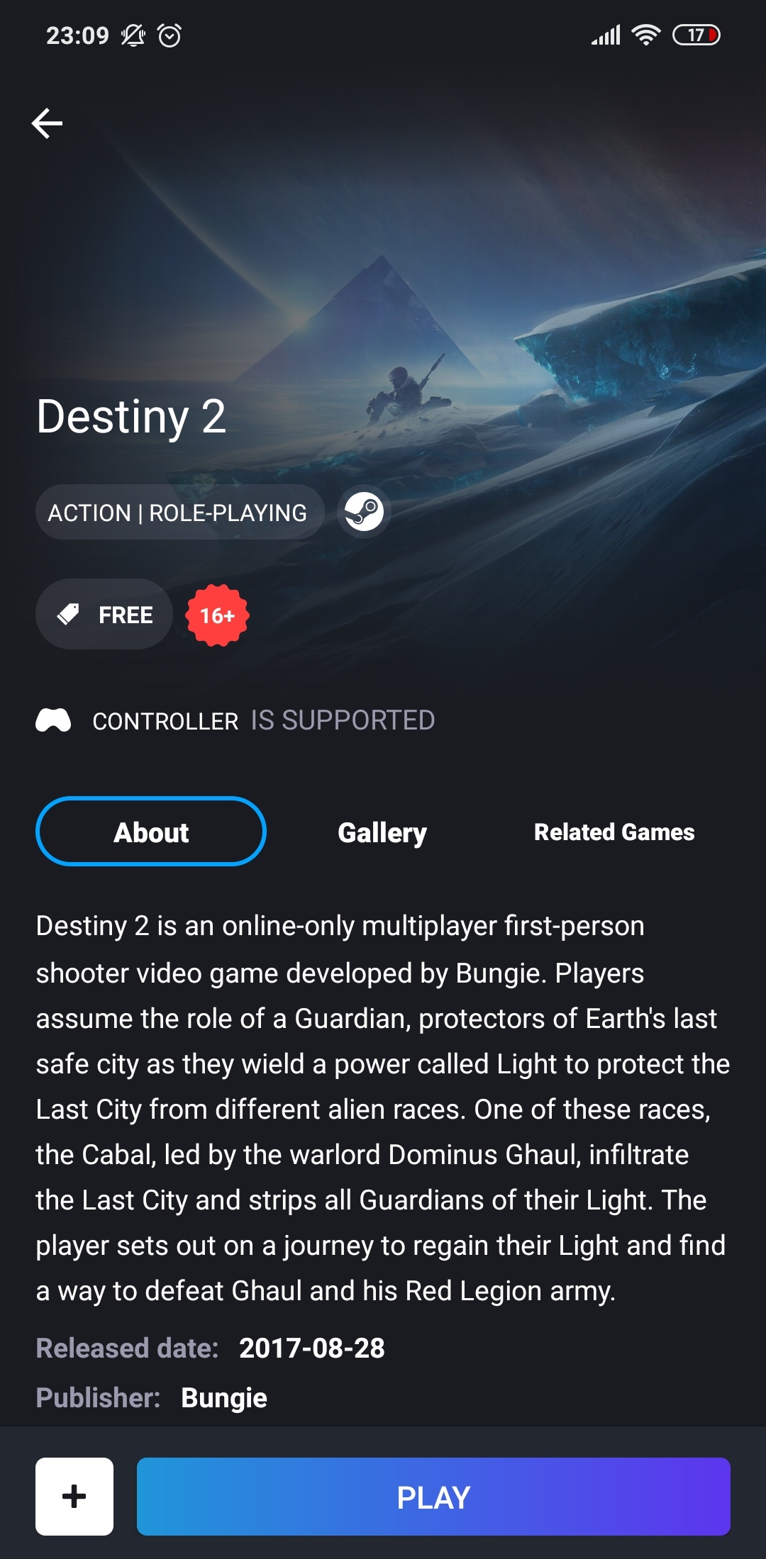 Destiny 2 Boosteroid page