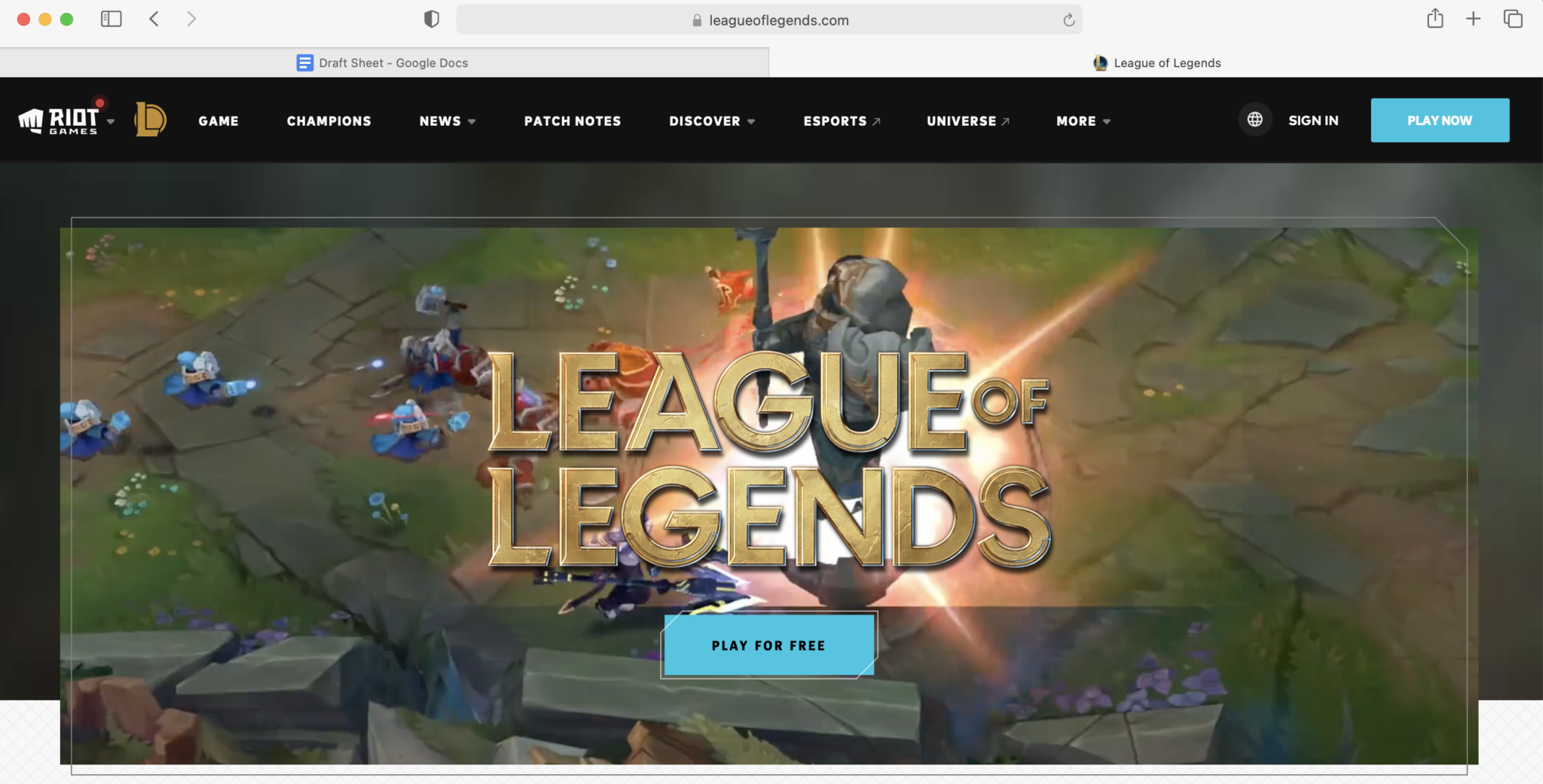 league of legends download mac free