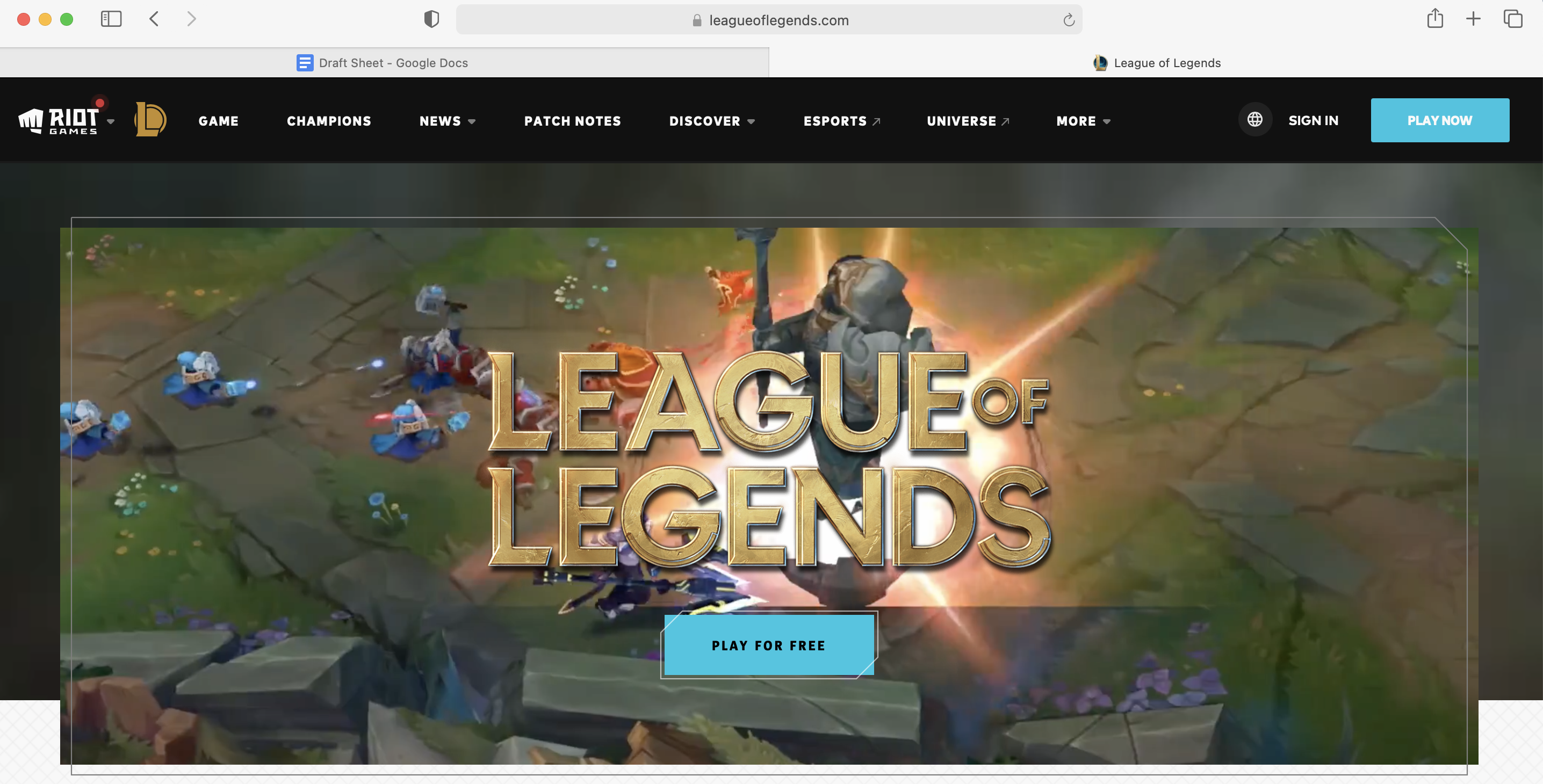 download league of legends mac