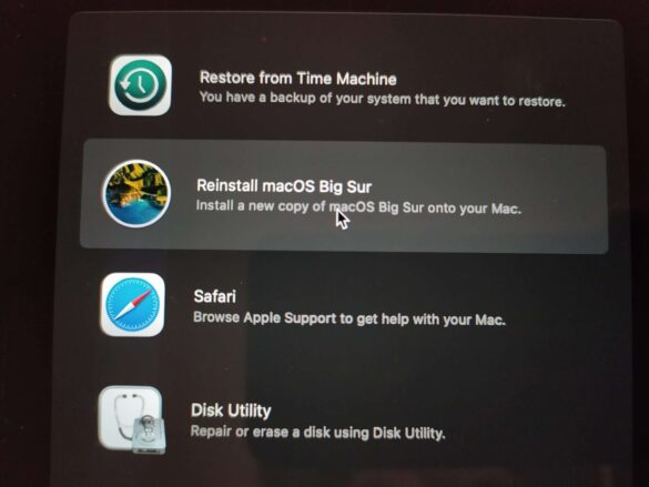 big sur cannot be installed on macintosh hd