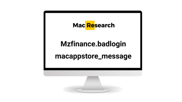 fix Mzfinance.badlogin.macappstore_message