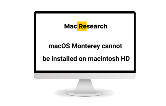 macOS Monterey cannot be installed on Macintosh HD