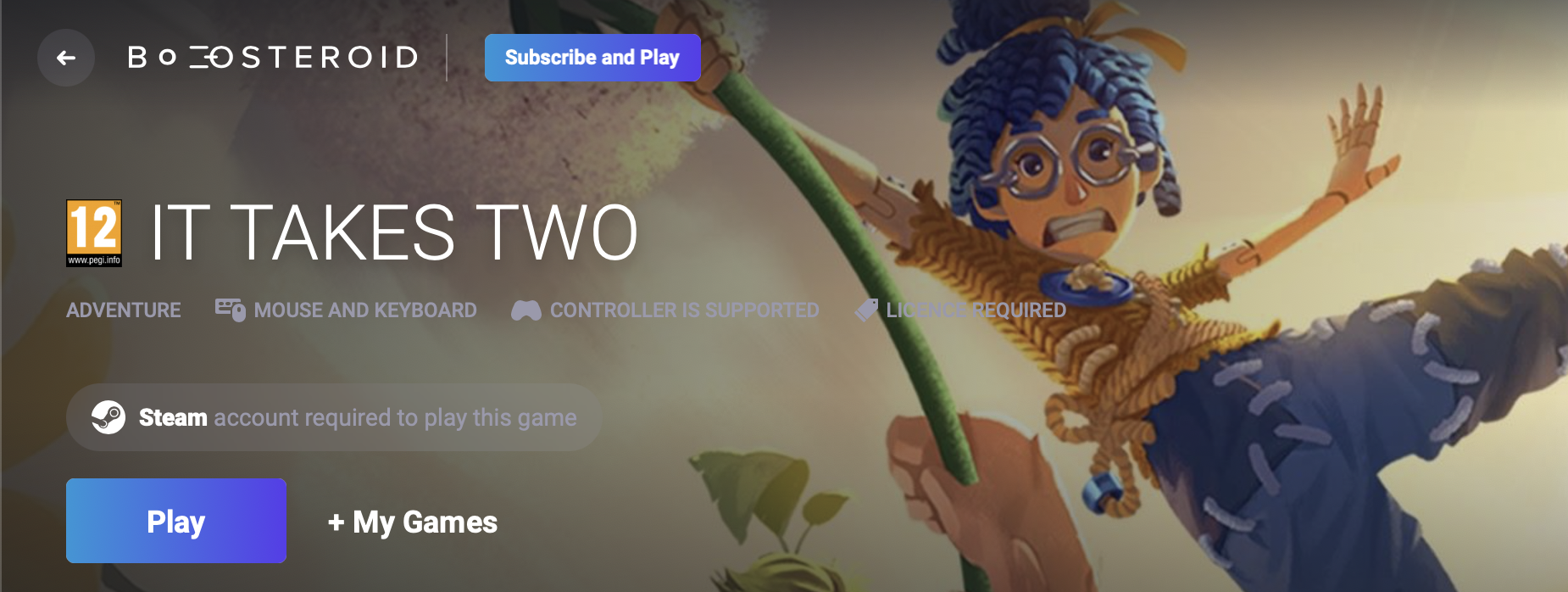 Steam: It Takes Two e mais jogos com até 85% de desconto