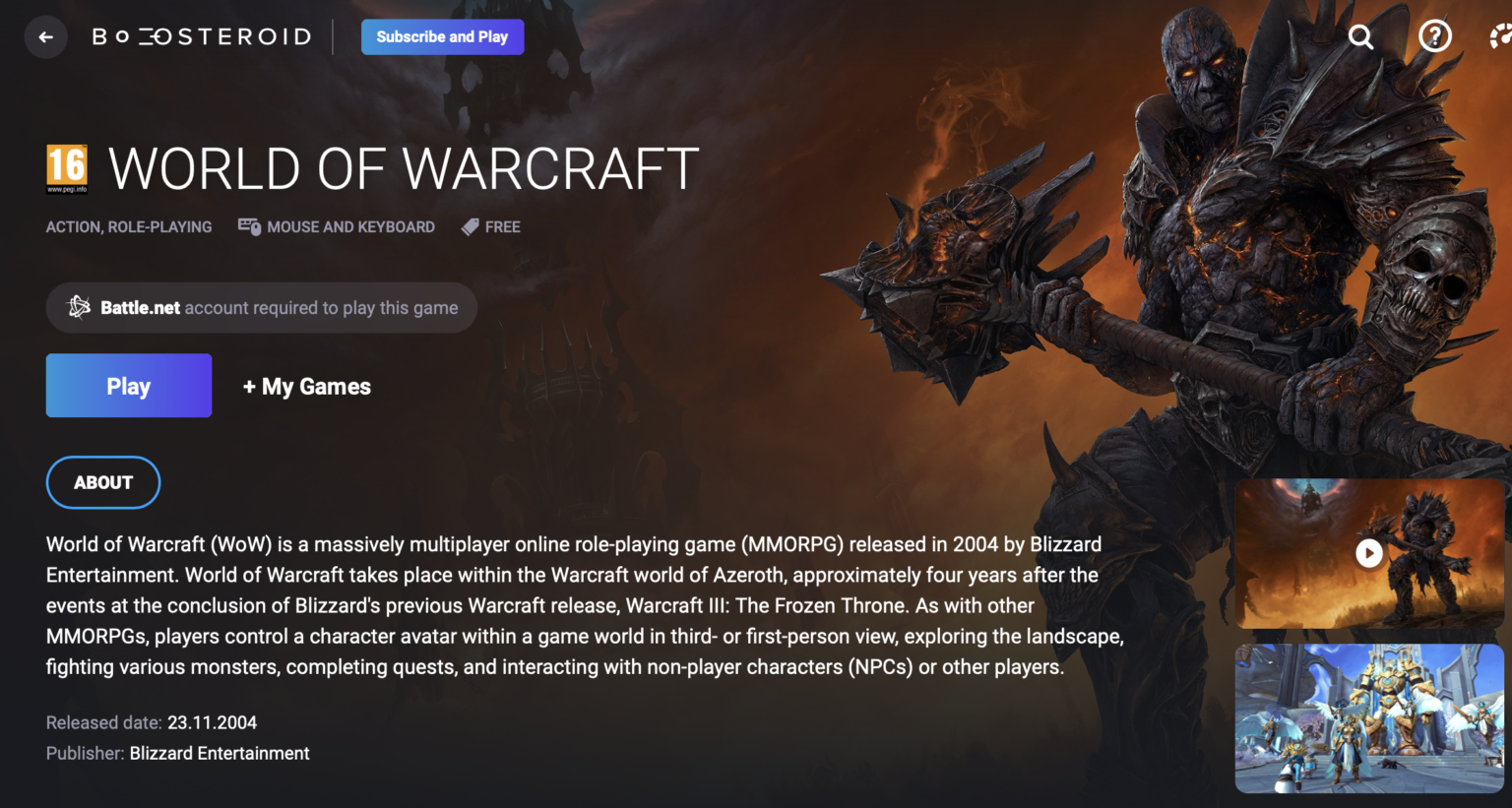 free world of warcraft download for mac