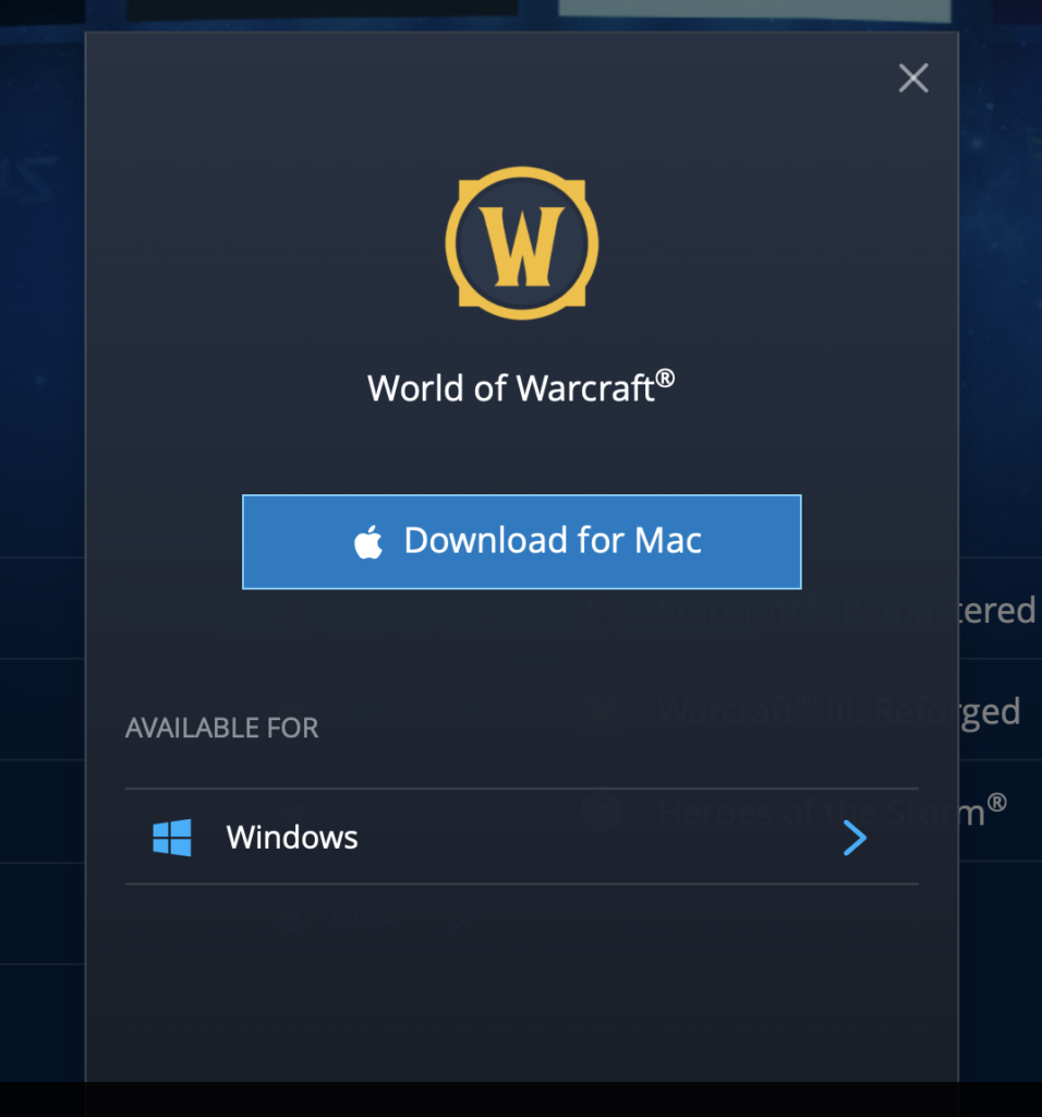 wow mac download free