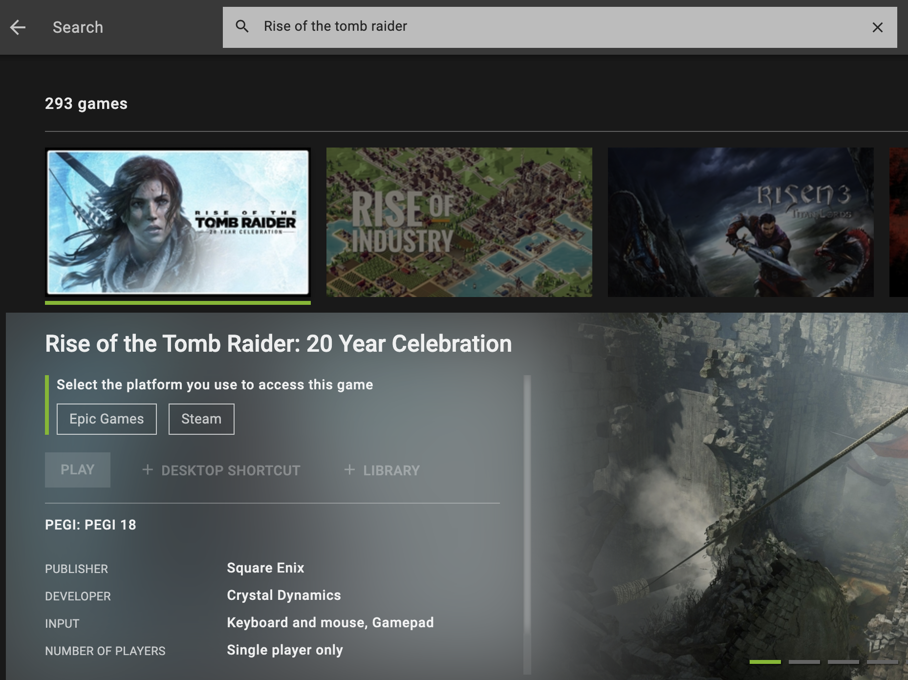 Rise of the Tomb Raider™ on the Mac App Store