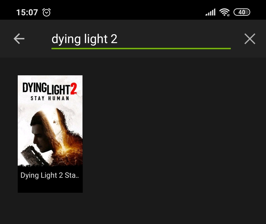 Dying Light 2 GeForce Now search
