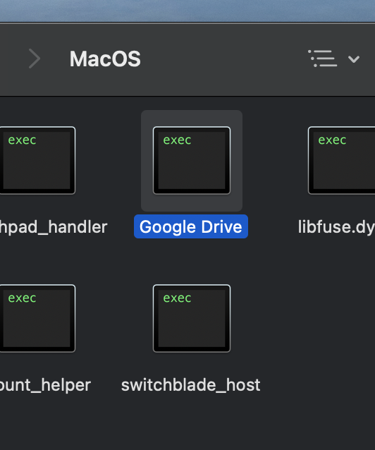 google drive needs to be running mac