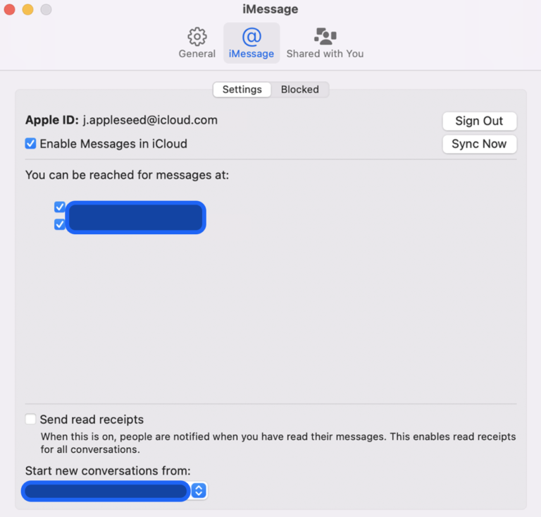 how to get a phone number for imessage