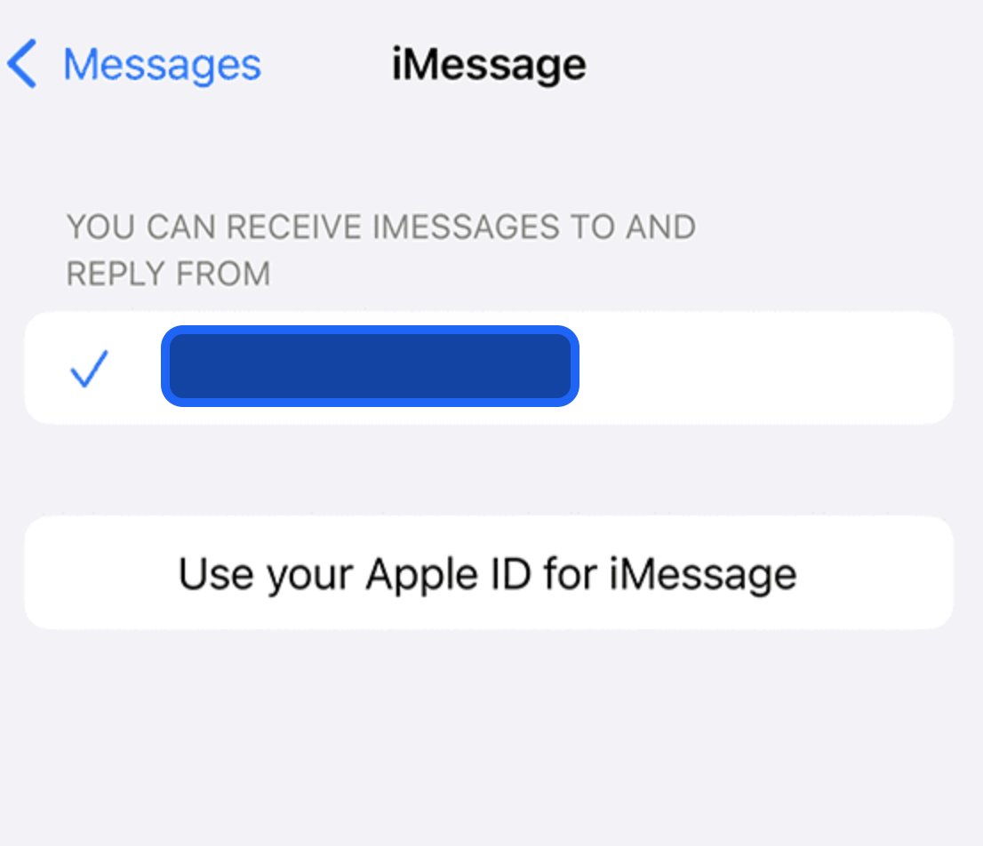 messages for mac phone number