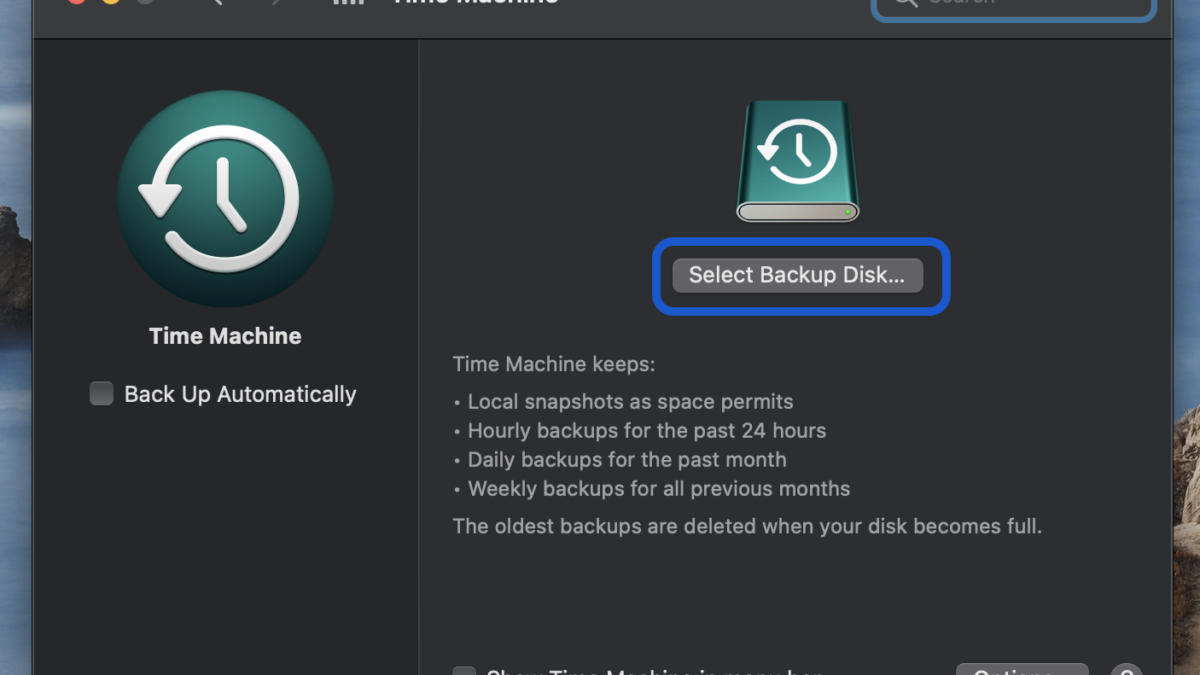 How to set up Time Machine for Mac