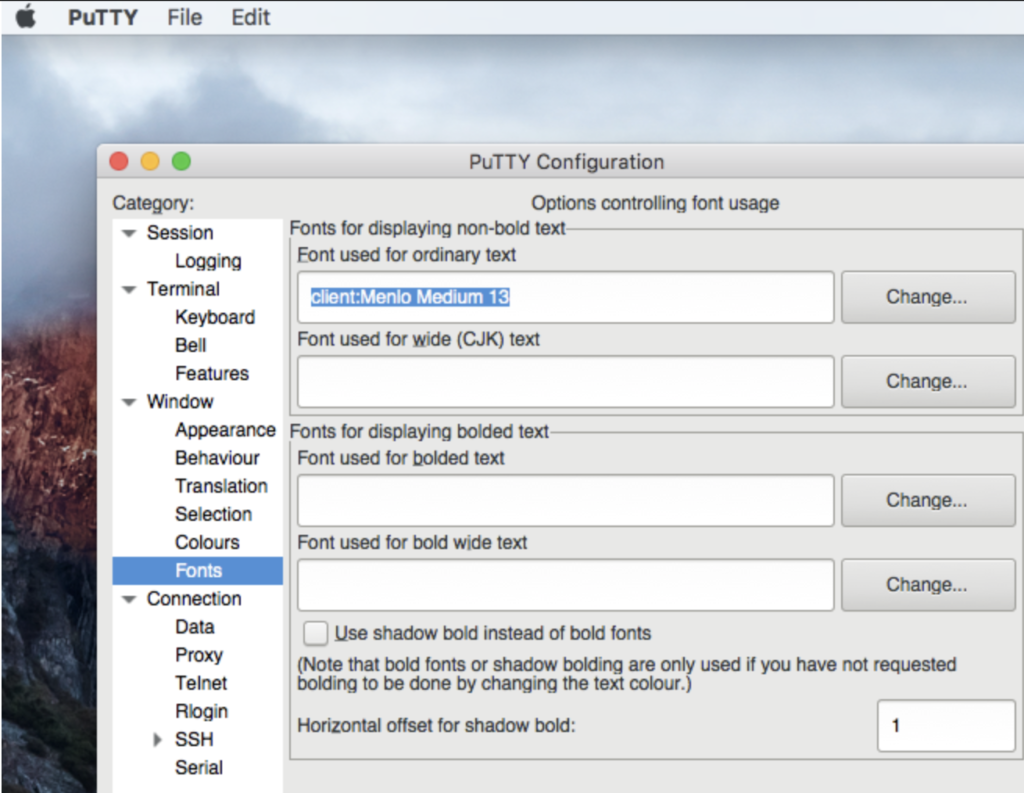 free download putty for mac os