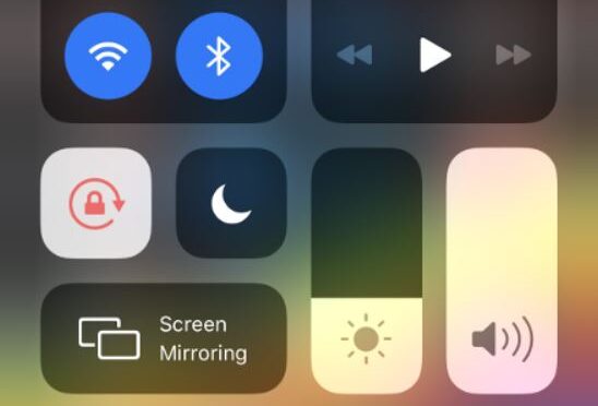 How to access Control Center on iPhone