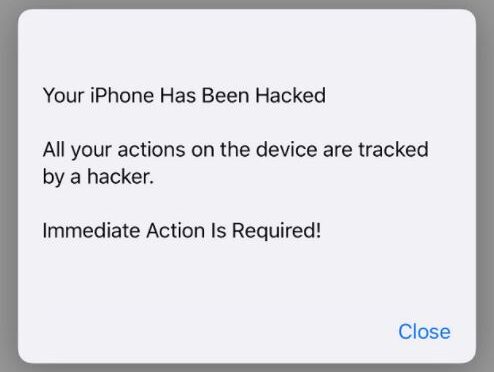 “Your iPhone has been hacked” Fix