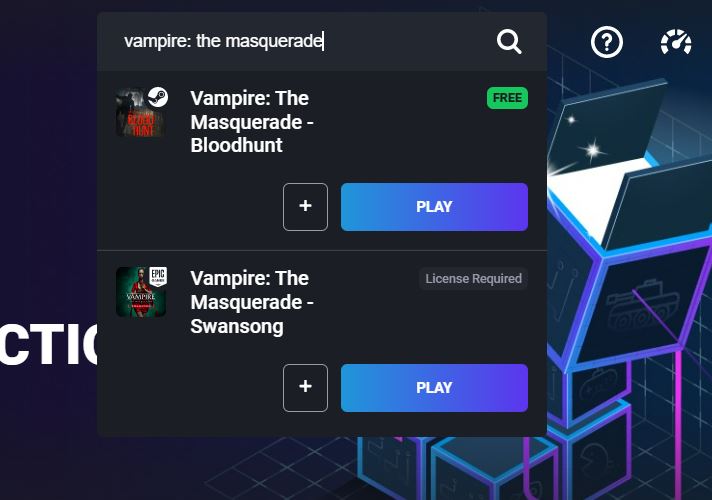 Boosteroid Vampire: The Masquerade - Bloodhunt search