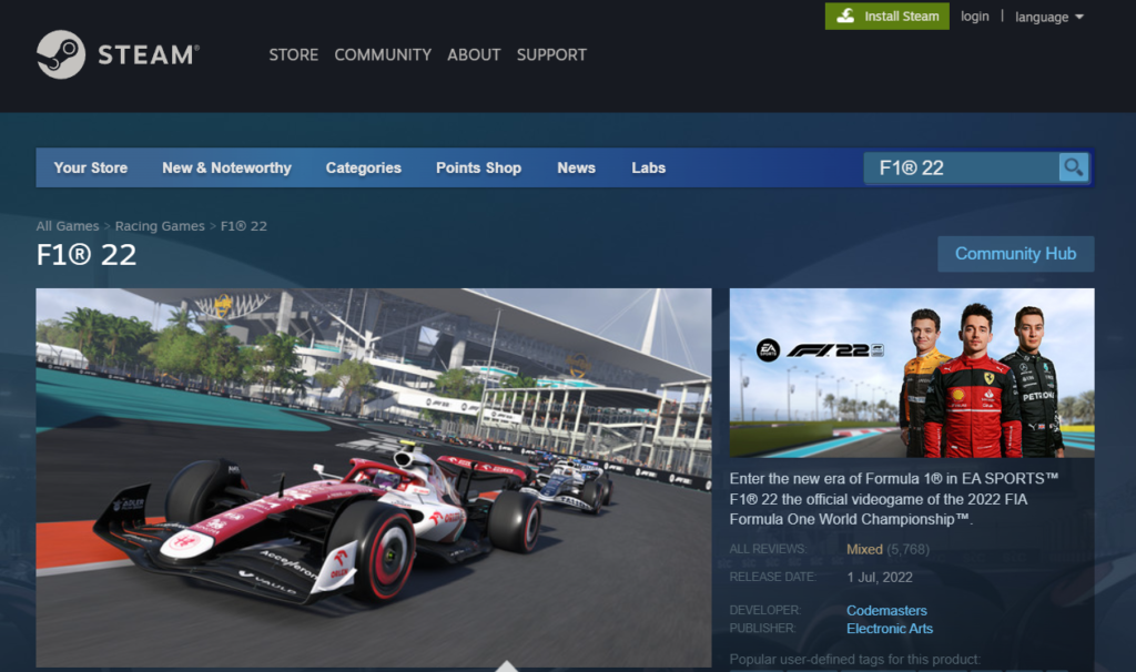 F1® 22 on Steam