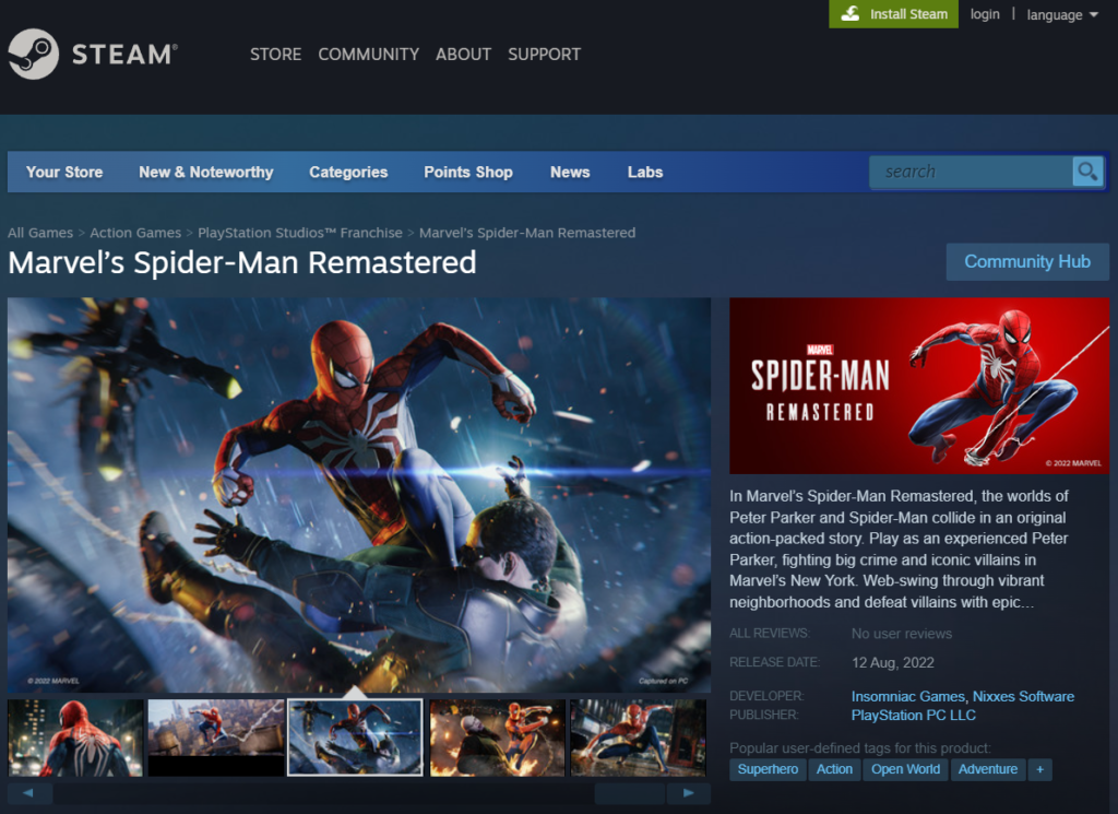 How to play Spider-Man Remastered on Mac (M1 and Intel)