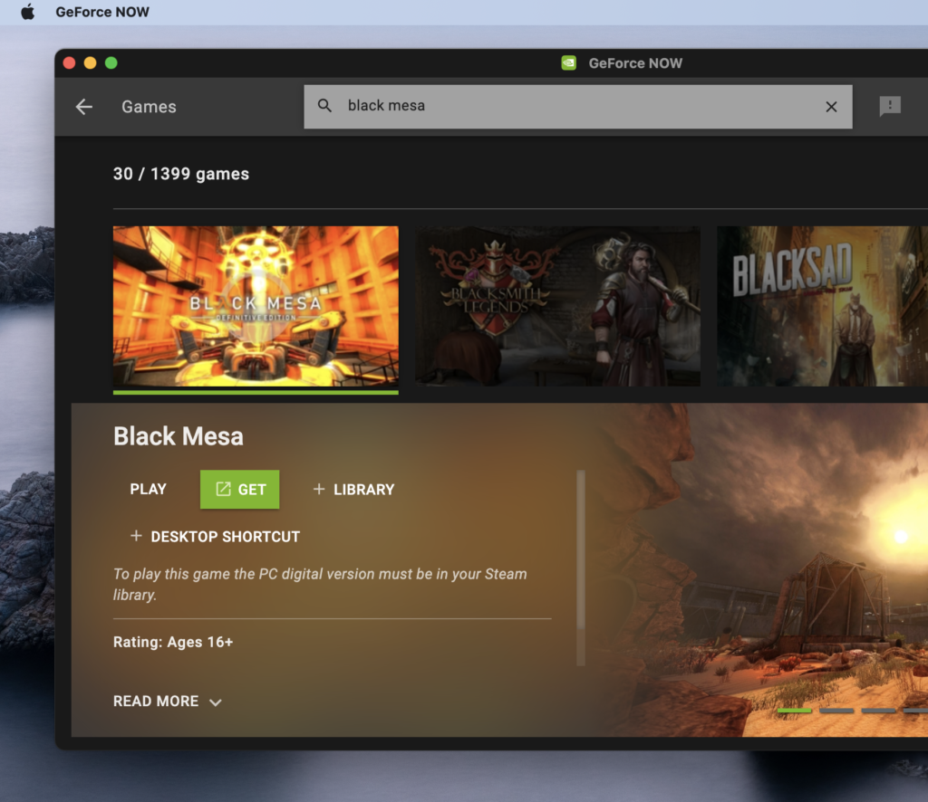 Black Mesa in GeForce Now