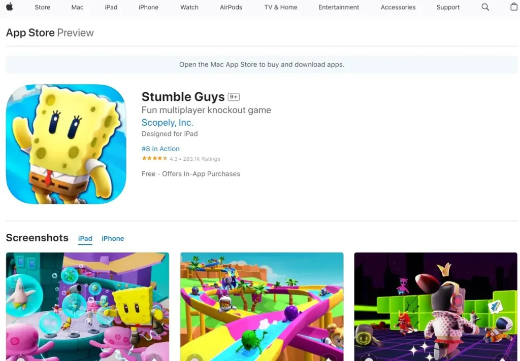 Stumble Guys na App Store