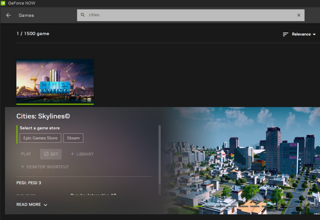 Play Cities: Skylines GeForce Now