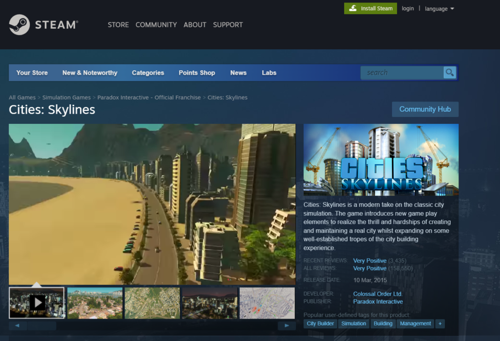 Cities Skylines macOS Steam