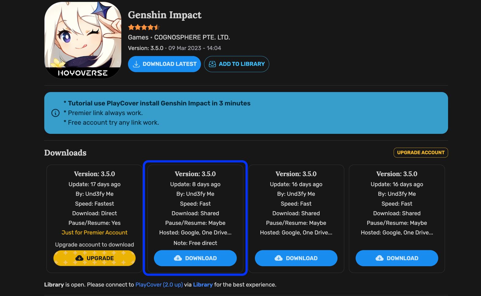 genshin impact ios download