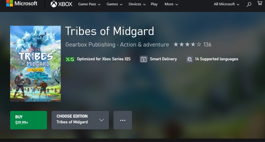 tribes of midgard xbox game pass