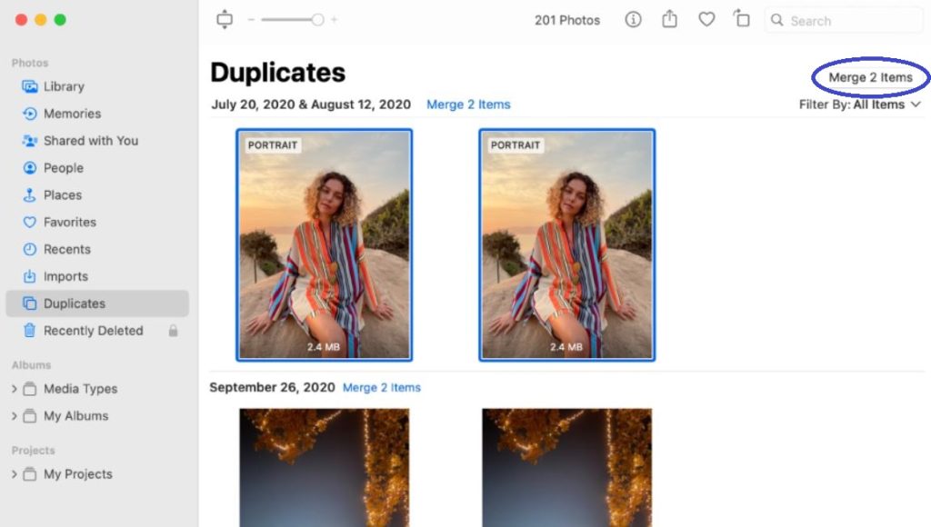 duplicate photos on mac