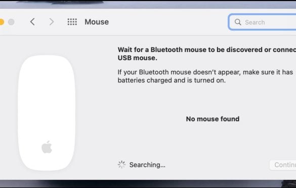 Mac mouse not working