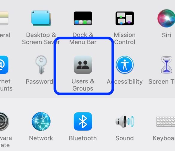 Mac users and groups