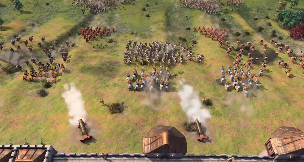 Age of Empires 4 army clash on Mac