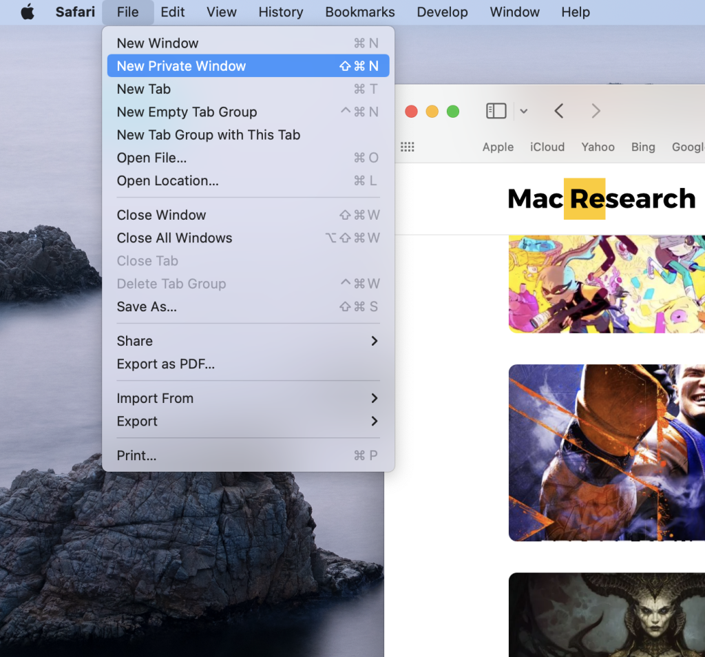 How To Open Incognito Tab On Mac Safari