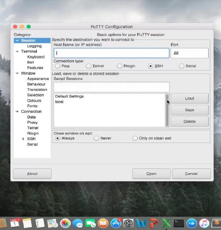 putty for mac free download