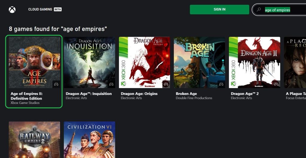 age of empires 2 definitive edition mac xbox cloud gaming