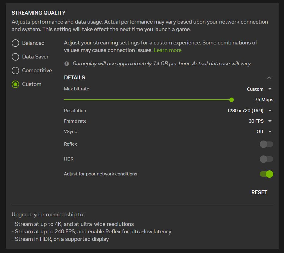 geforce now mac settings