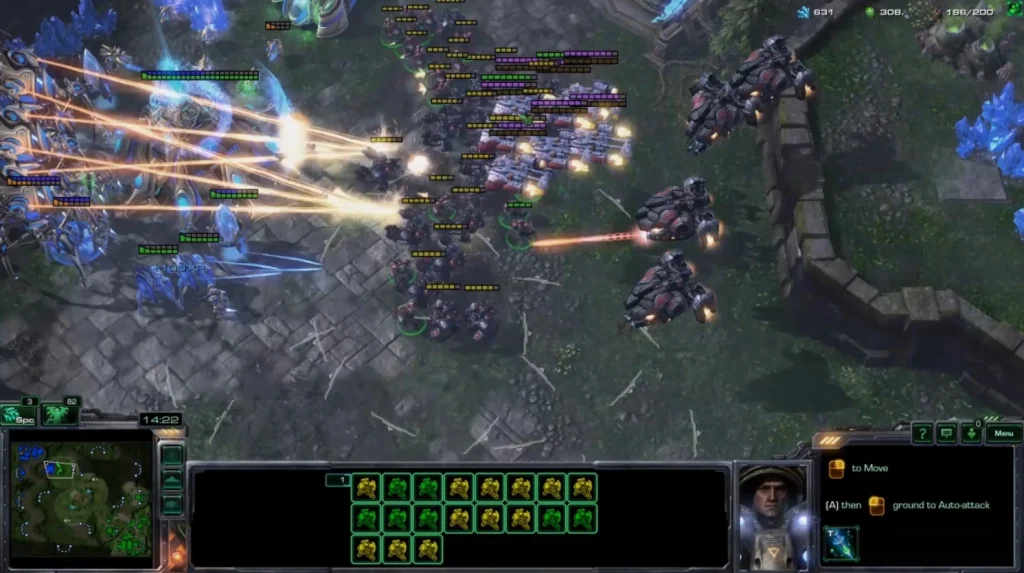 StarCraft 2 combat on Mac