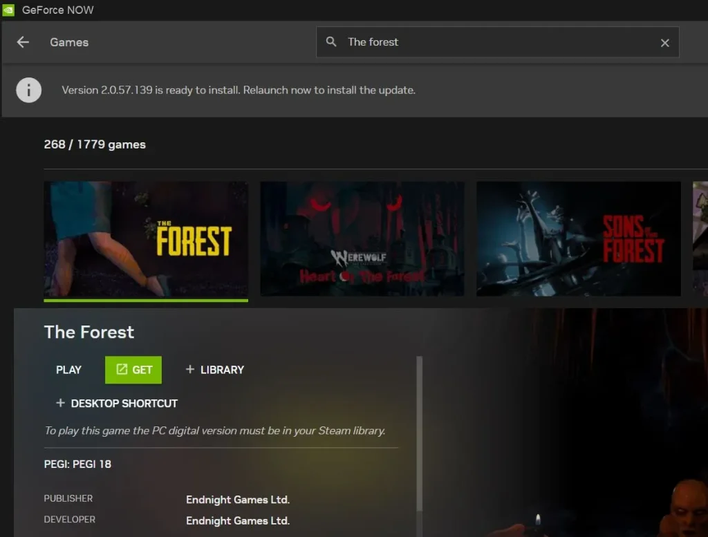 Play The Forest Mac Experience with GeForce Now