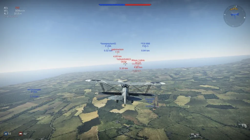 War Thunder plane flying on Mac