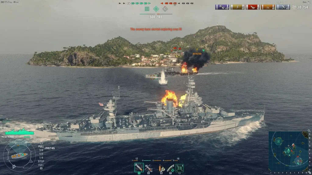 World of Warships Mac gameplay