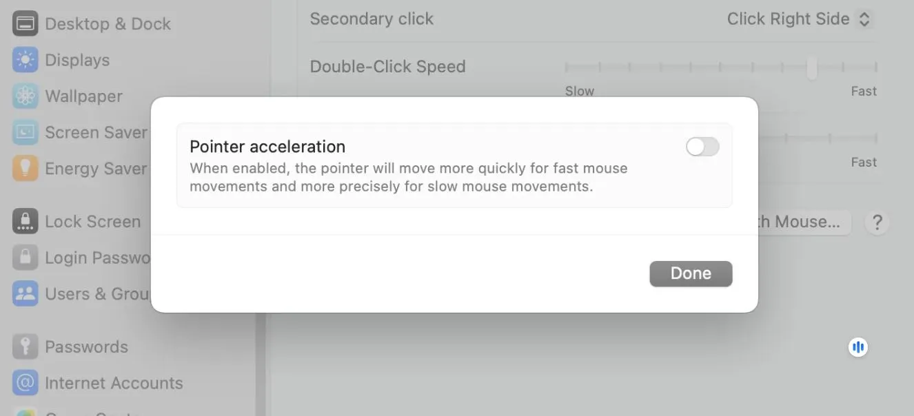 crossover mac mouse acceleration