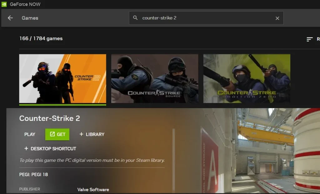 play counter-strike 2 on mac with geforce now
