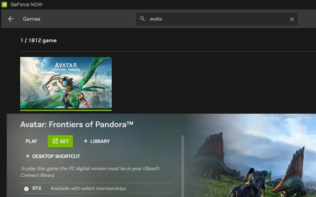 play avatar frontiers of pandora on mac with geforce now
