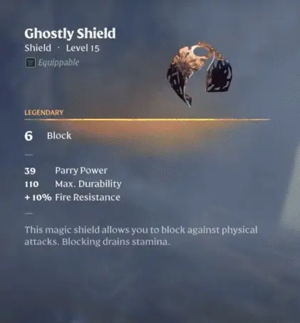 Enshrouded Ghostly shield Wards